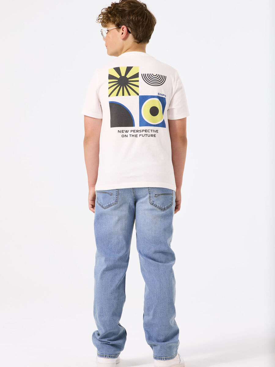 T-shirt van het merk Garcia in het Ecru