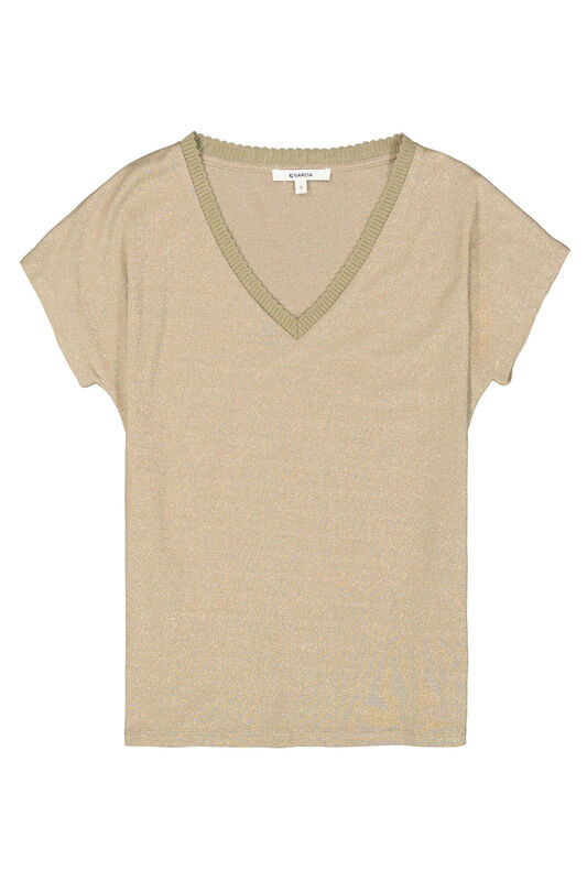 T-shirt van het merk Garcia in het Beige