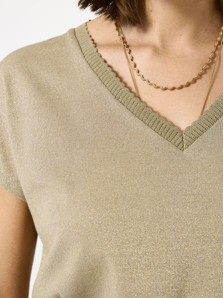 T-shirt van het merk Garcia in het Beige