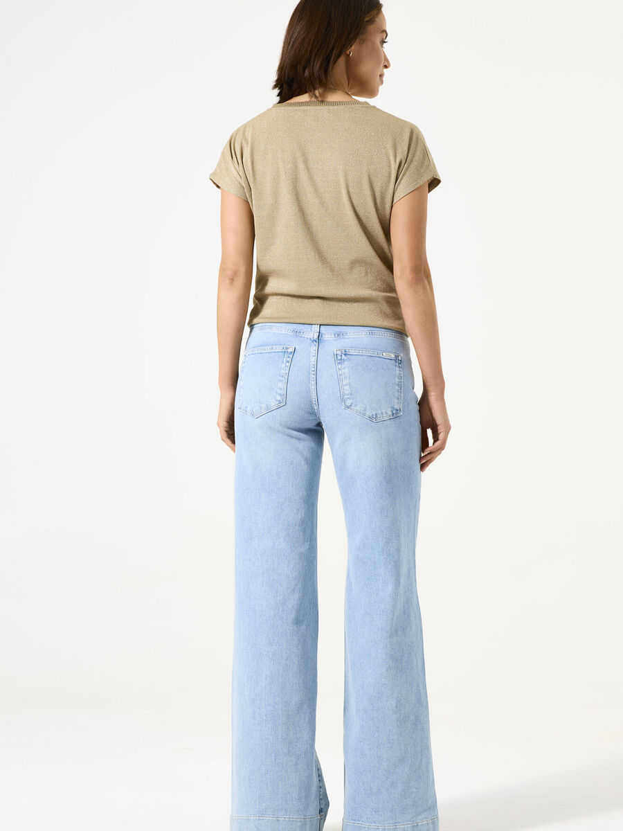 T-shirt van het merk Garcia in het Beige
