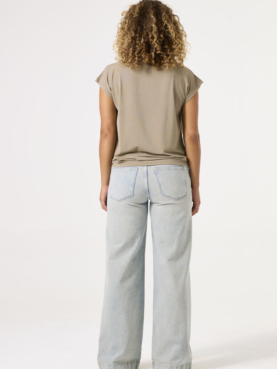 T-shirt van het merk Garcia in het Beige