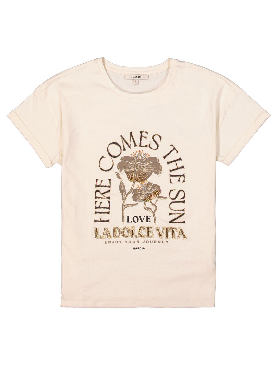 T-shirt van het merk Garcia in het Wit