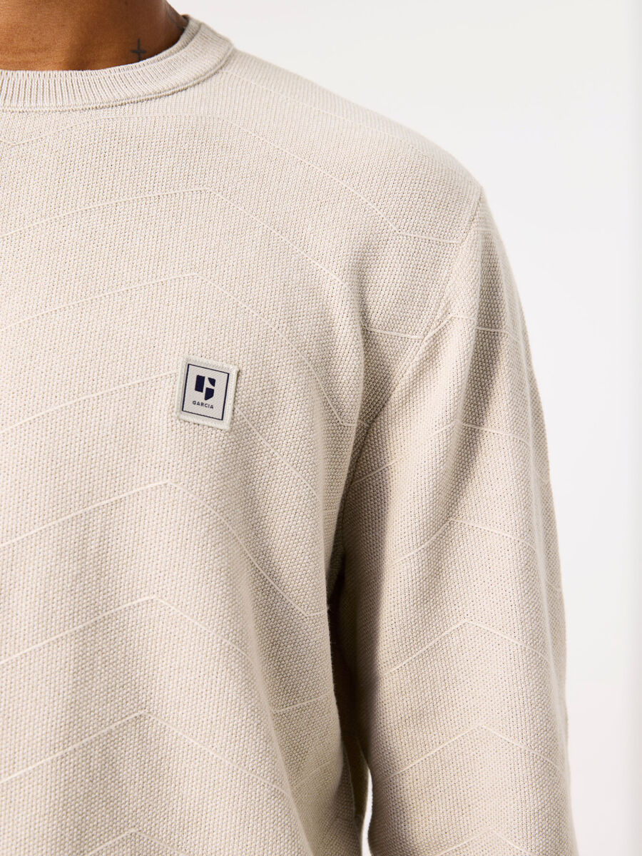 Pull van het merk Garcia in het Beige