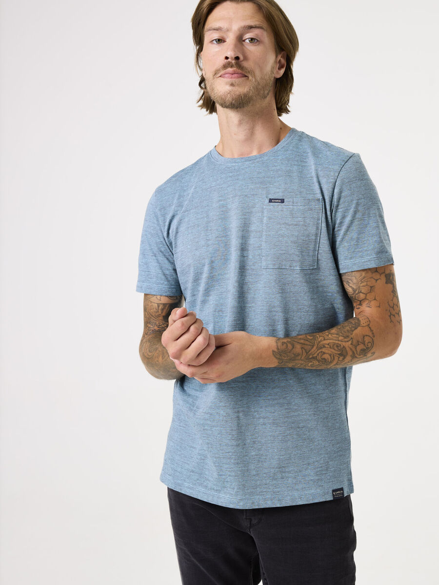 T-shirt van het merk Garcia in het Blauw