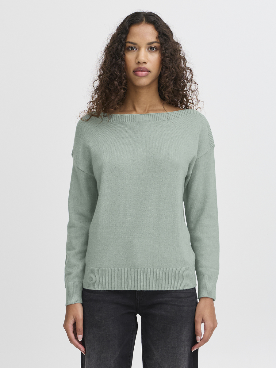 Pull van het merk Ichi in het Groen