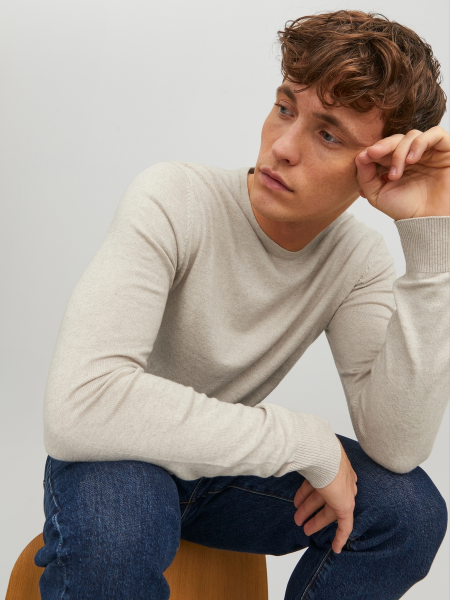 Pull van het merk Jack & Jones in het Beige