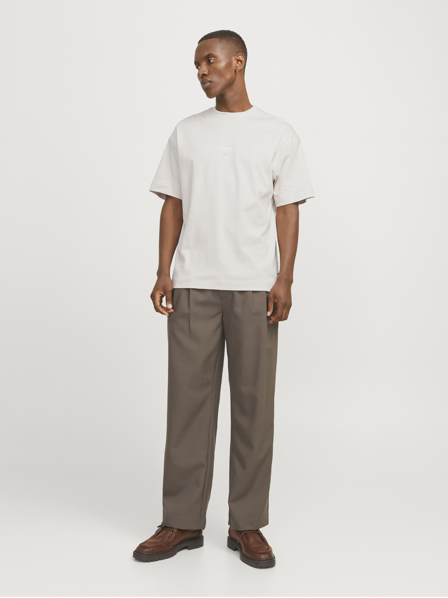 T-shirt van het merk Jack & Jones in het Ecru