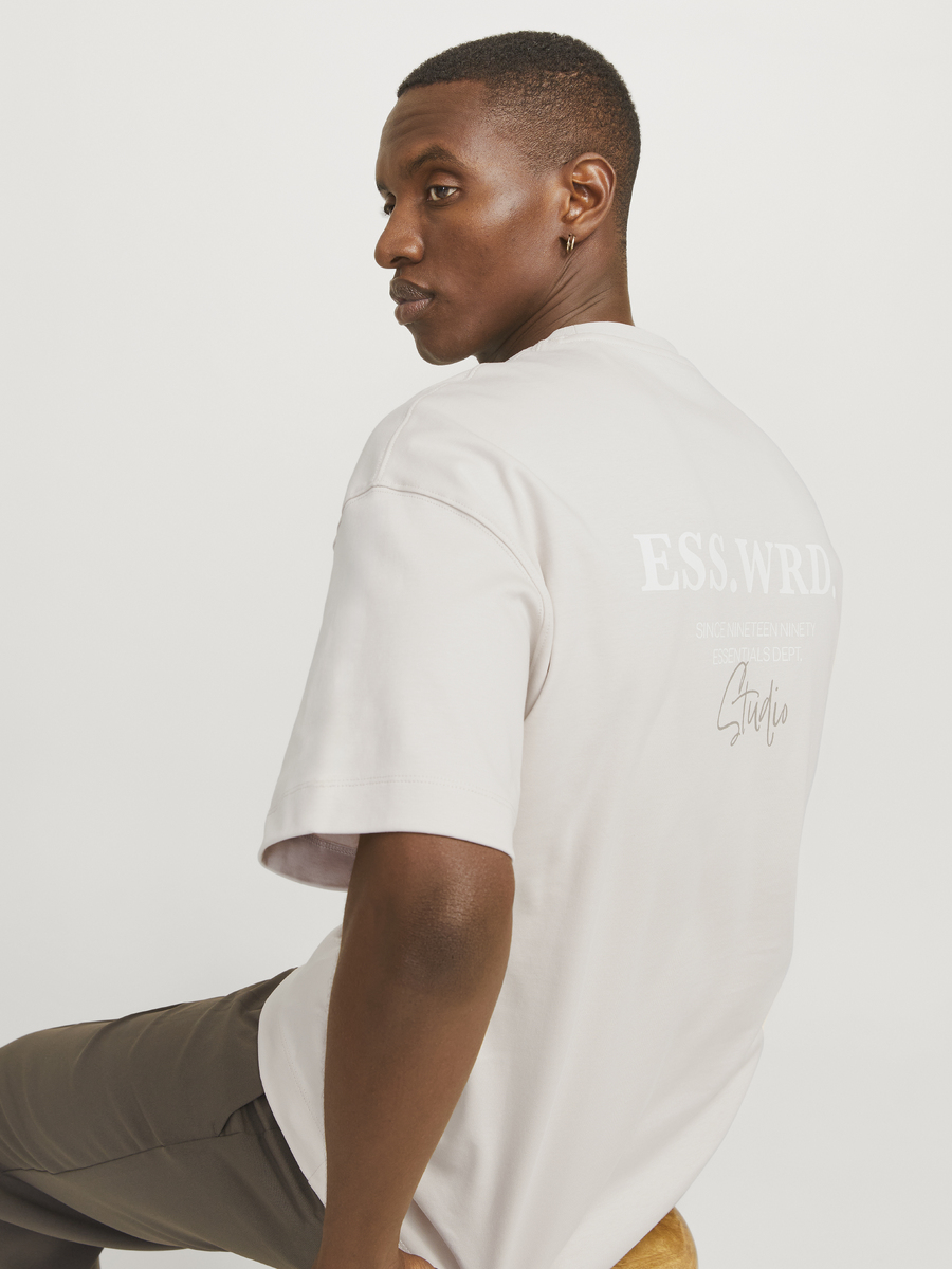 T-shirt van het merk Jack & Jones in het Ecru