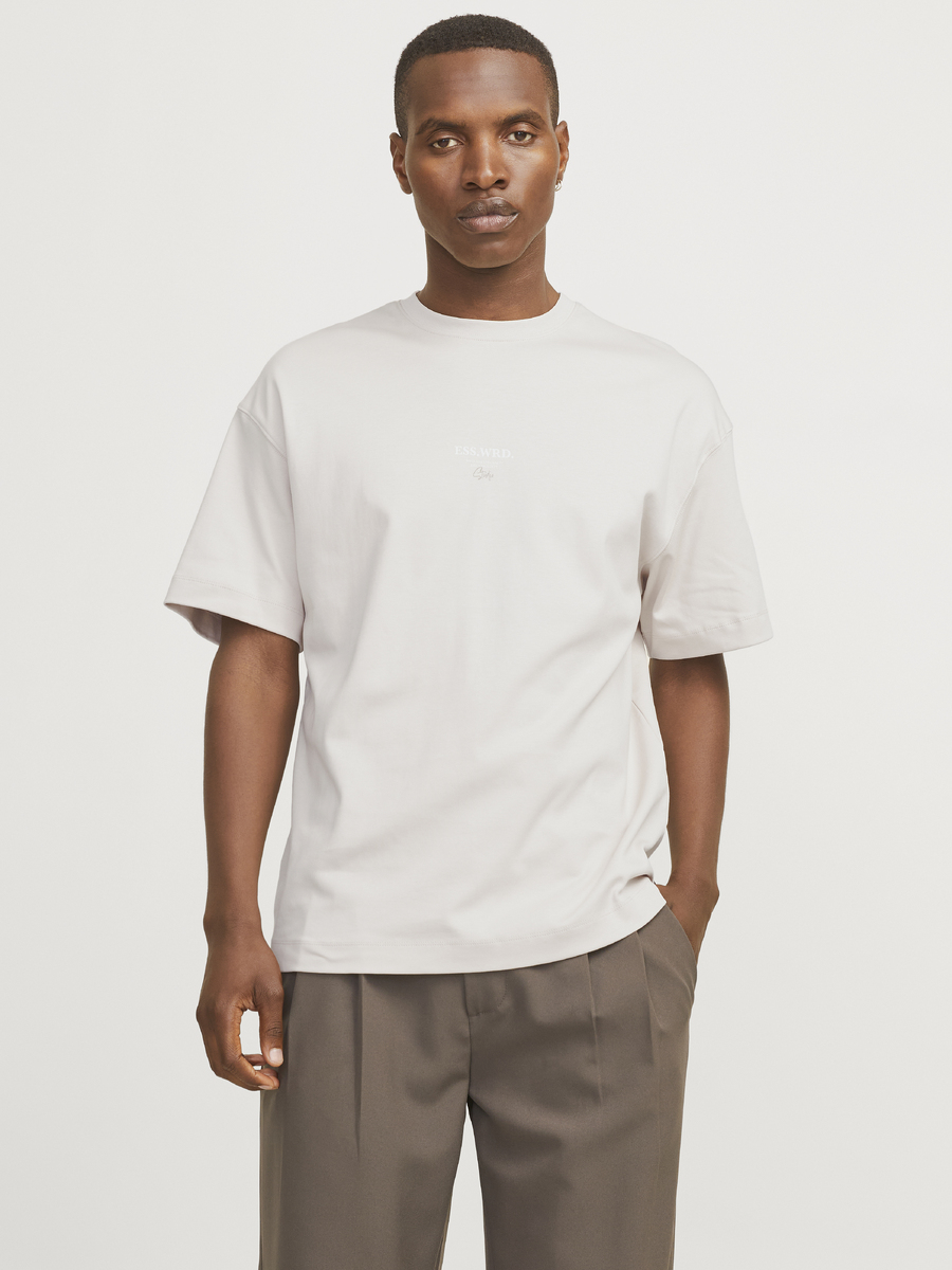 T-shirt van het merk Jack & Jones in het Ecru