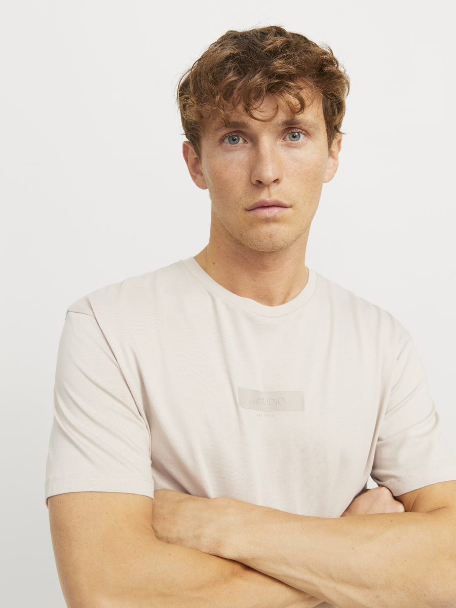 T-shirt van het merk Jack & Jones in het Ecru