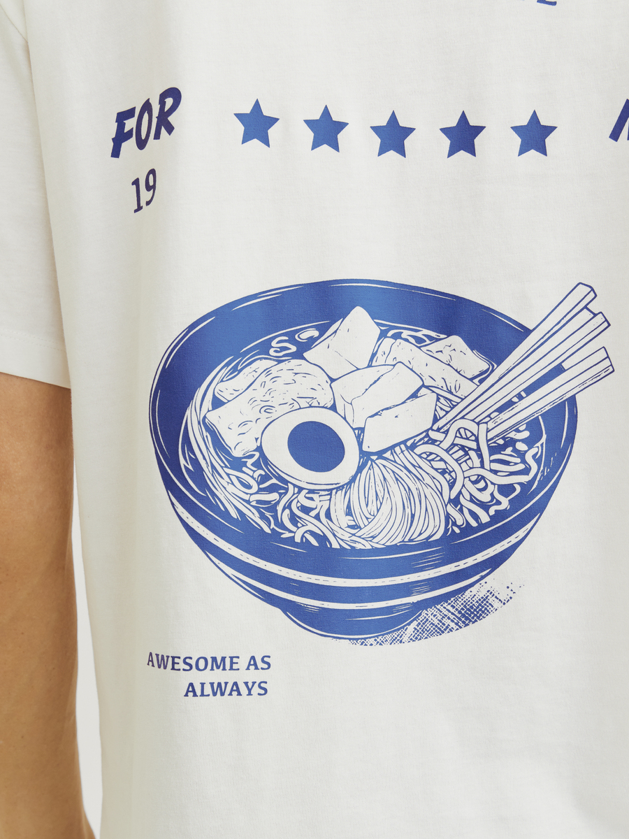 T-shirt van het merk Jack & Jones in het Ecru