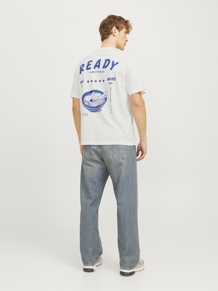 T-shirt van het merk Jack & Jones in het Ecru