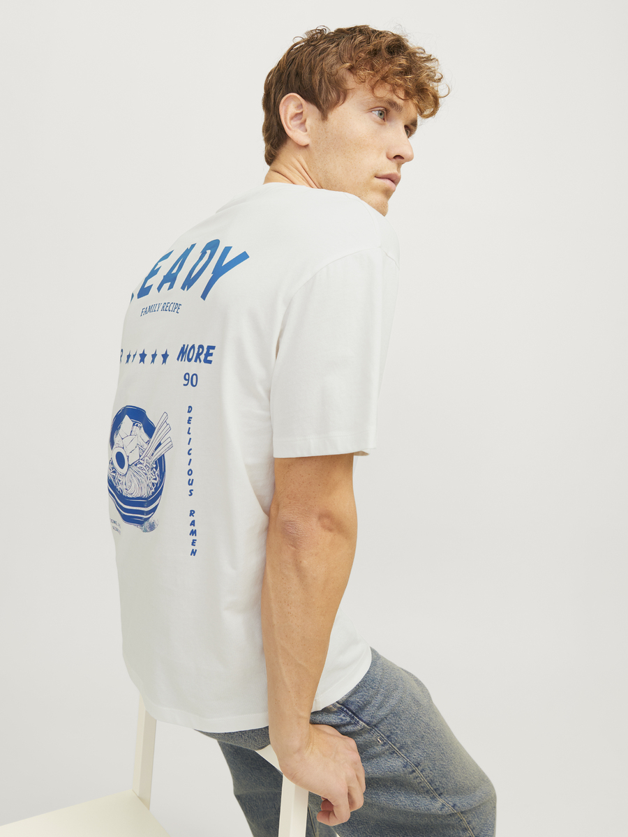 T-shirt van het merk Jack & Jones in het Ecru