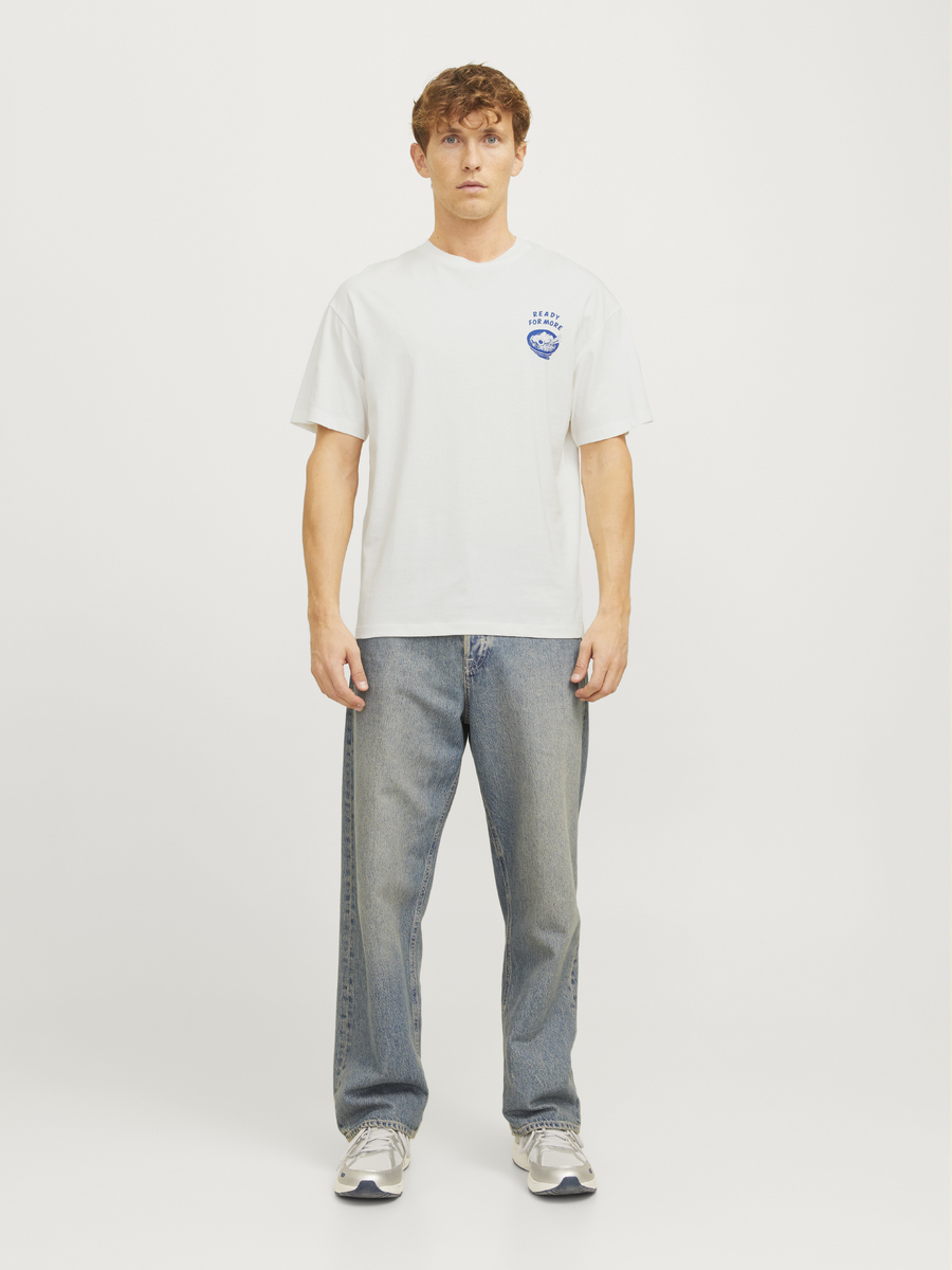 T-shirt van het merk Jack & Jones in het Ecru