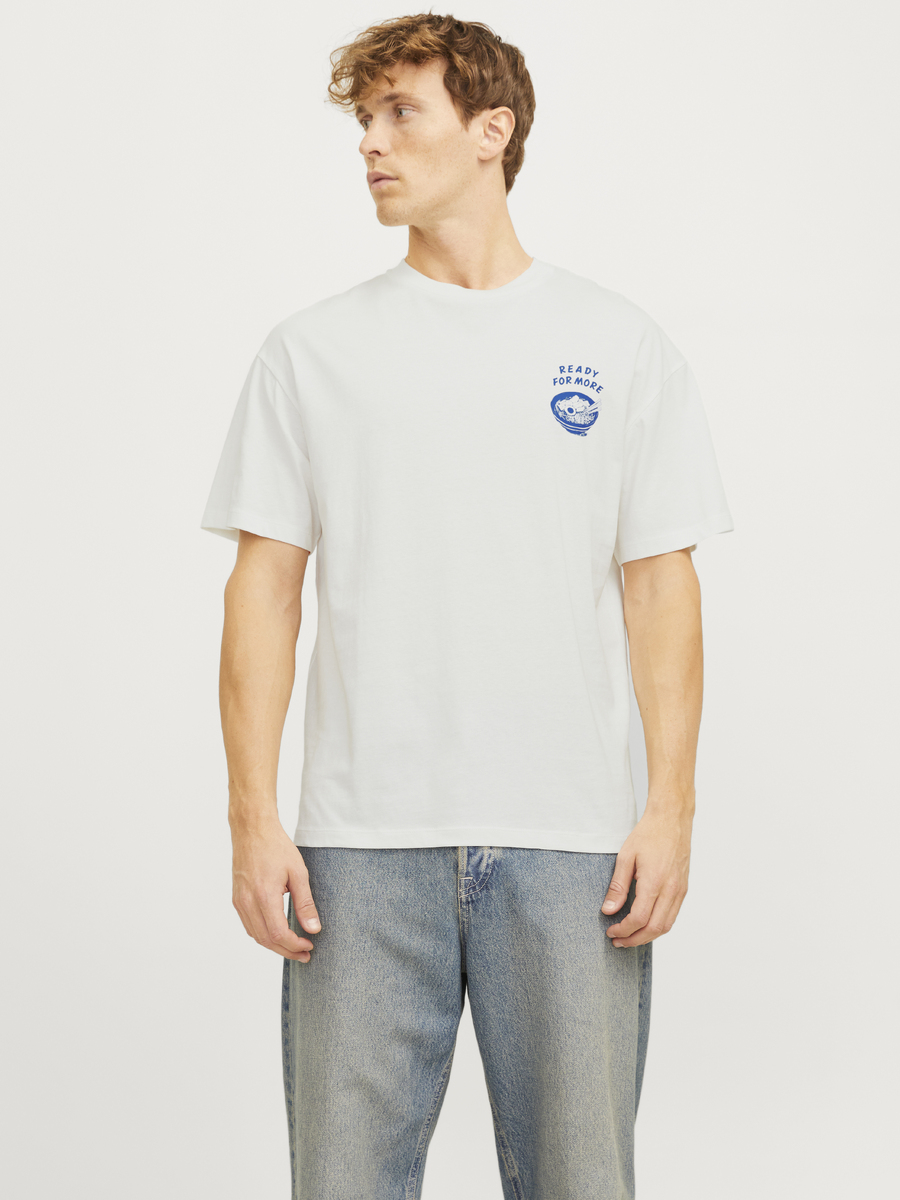 T-shirt van het merk Jack & Jones in het Ecru