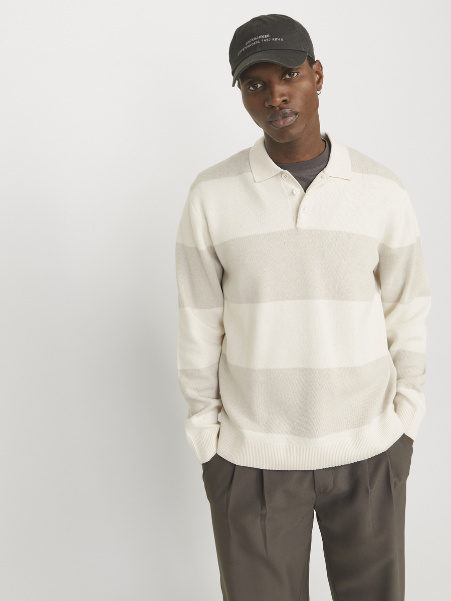 Polo van het merk Jack & Jones in het Ecru