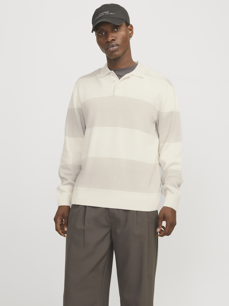 Polo van het merk Jack & Jones in het Ecru