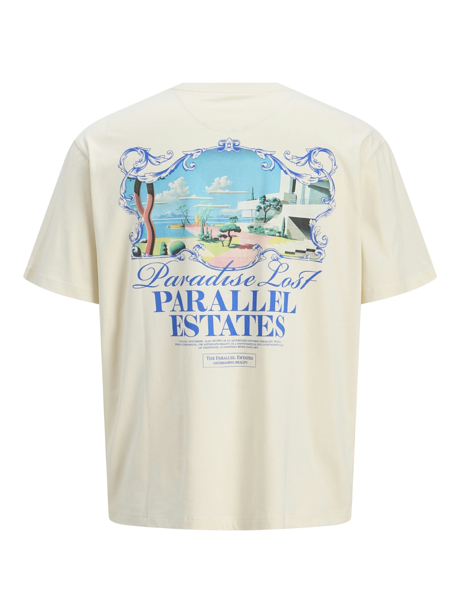 T-shirt van het merk Jack & Jones Junior in het Ecru