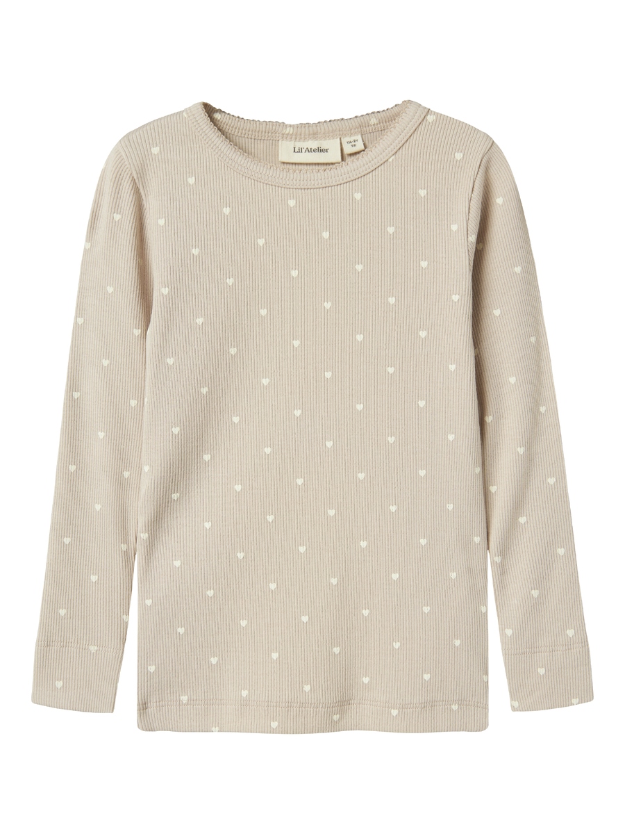 T-shirt van het merk Lil' Atelier in het Beige