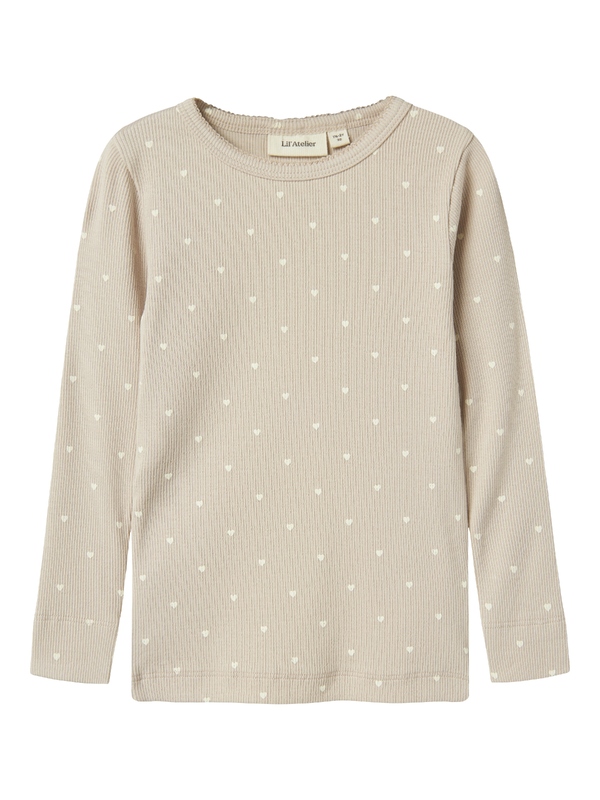 T-shirt van het merk Lil' Atelier in het Beige