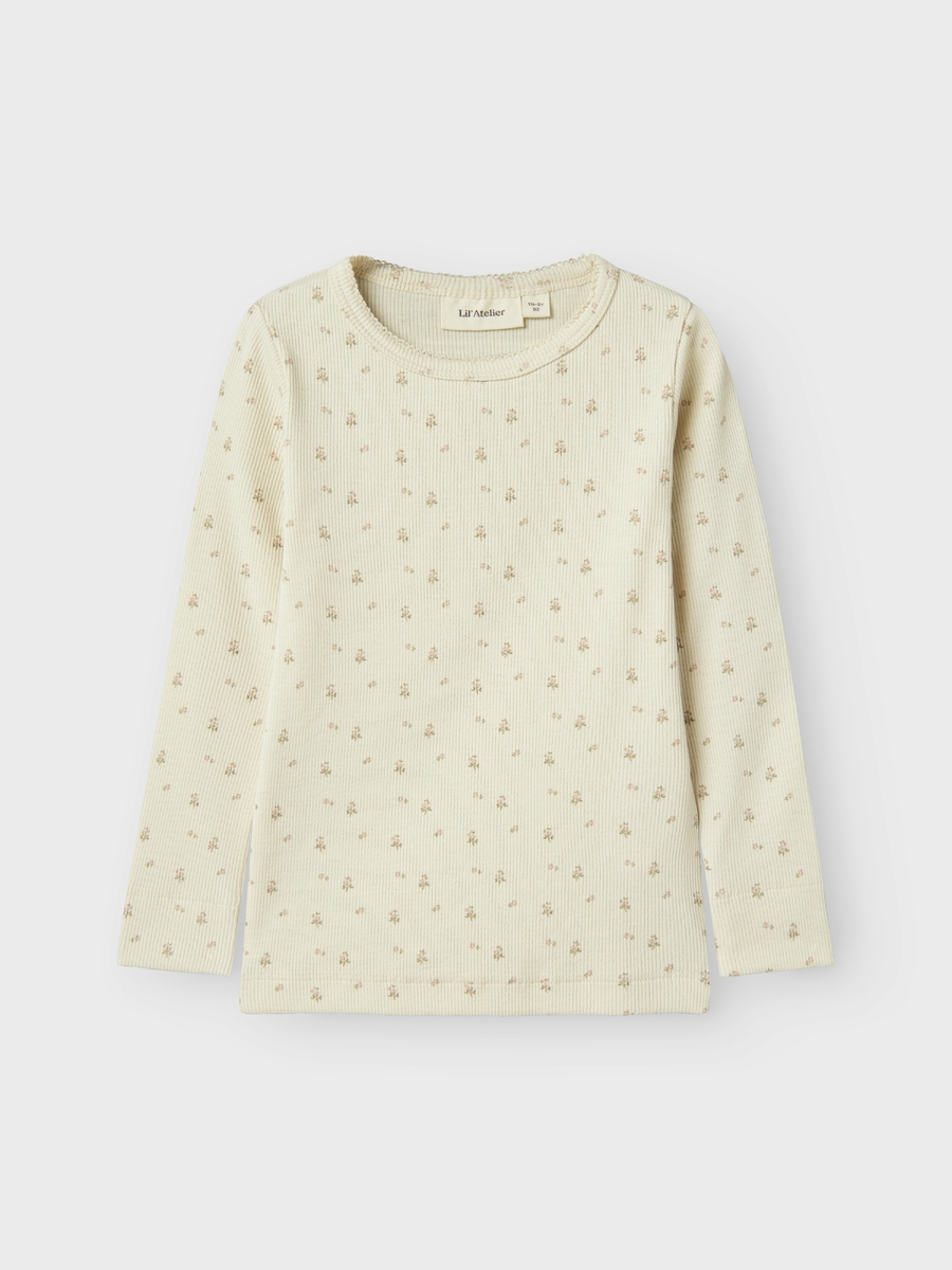 T-shirt van het merk Lil' Atelier in het Beige