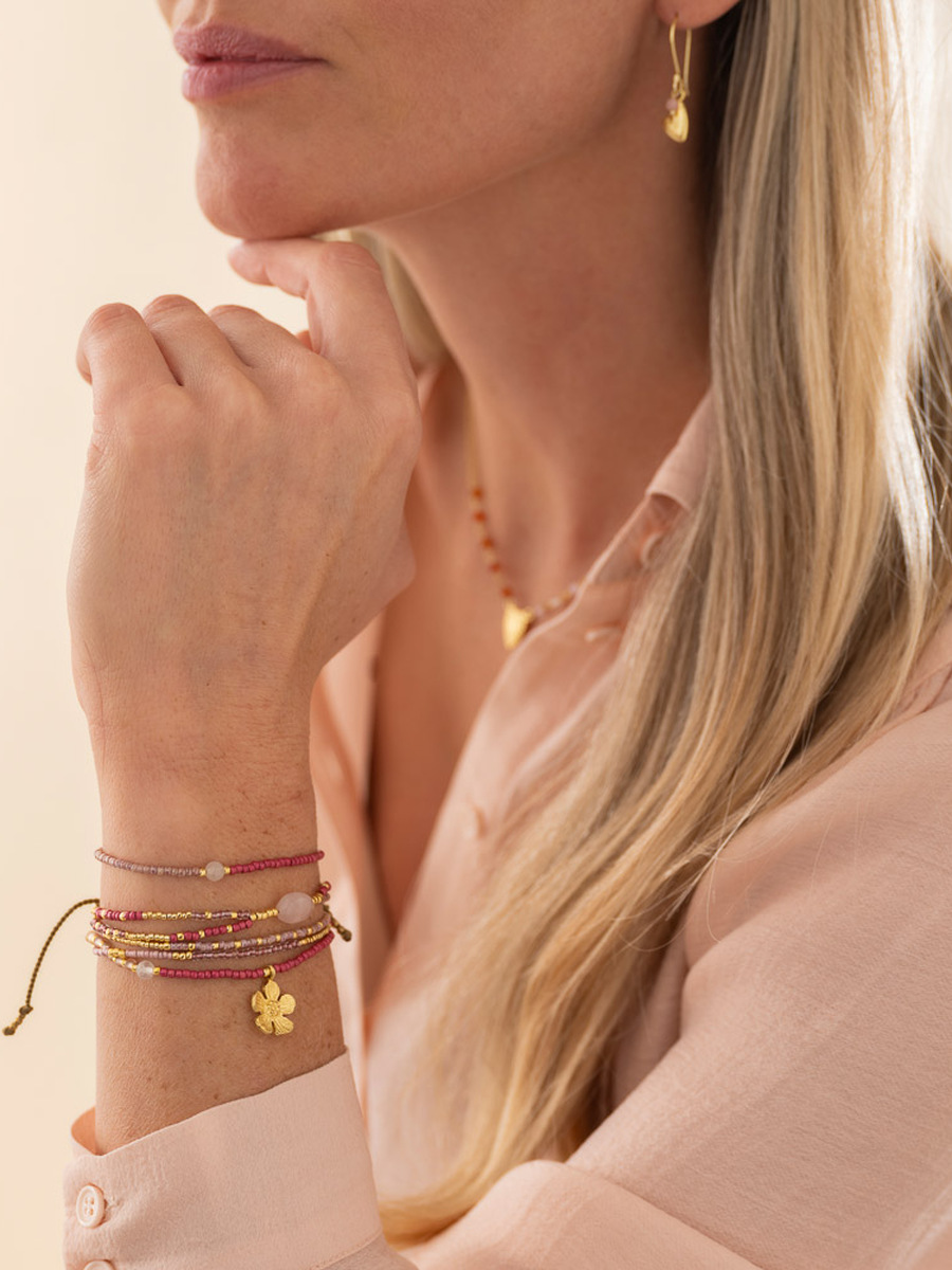 Bracelet van het merk A Beautiful Story in het Roze