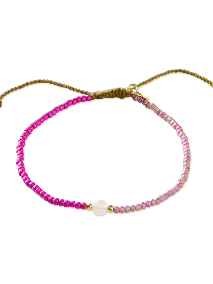 Bracelet van het merk A Beautiful Story in het Roze