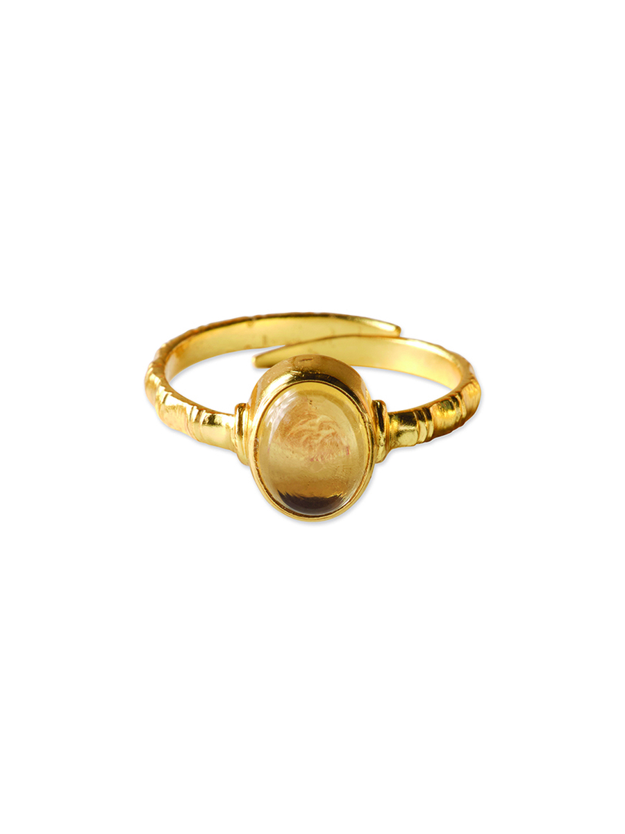 Ring van het merk A Beautiful Story in het Geel