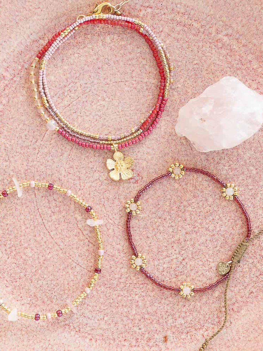 Bracelet van het merk A Beautiful Story in het Roze