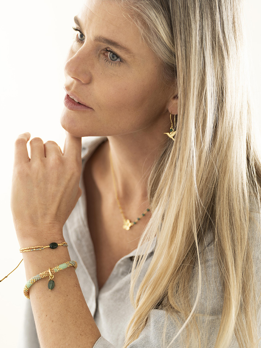 Bracelet van het merk A Beautiful Story in het Groen