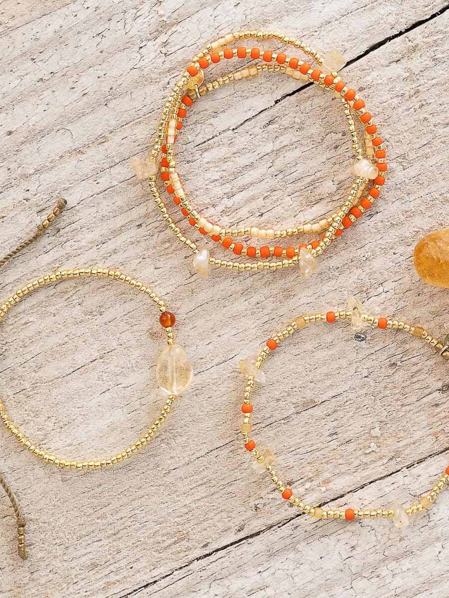 Bracelet van het merk A Beautiful Story in het Oranje