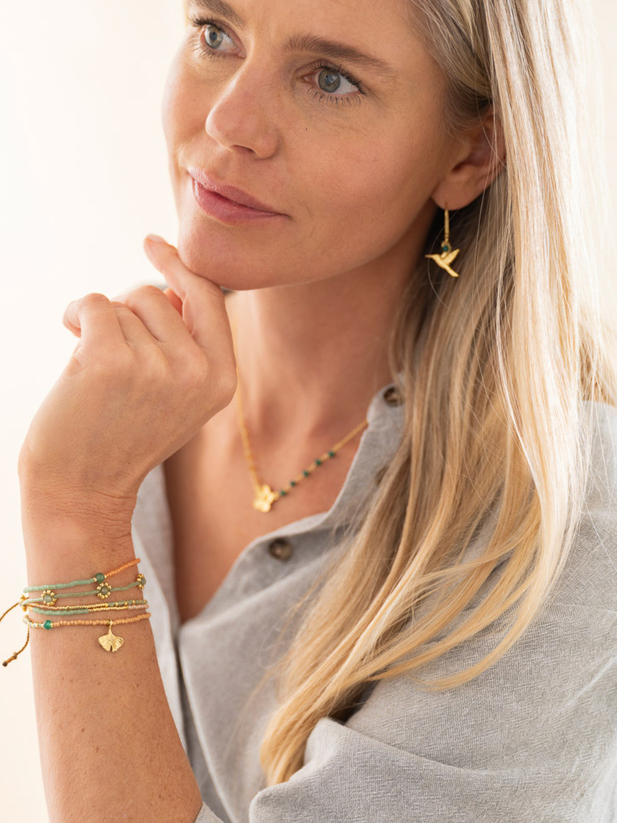 Bracelet van het merk A Beautiful Story in het Groen
