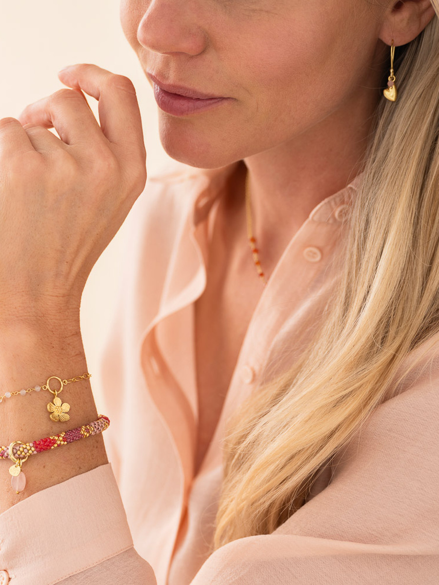 Bracelet van het merk A Beautiful Story in het Roze