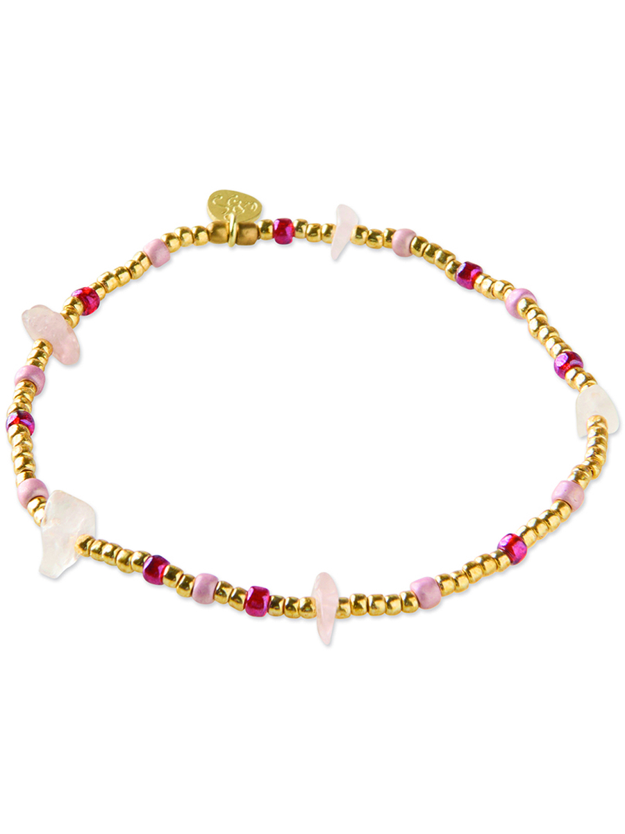 Bracelet van het merk A Beautiful Story in het Roze