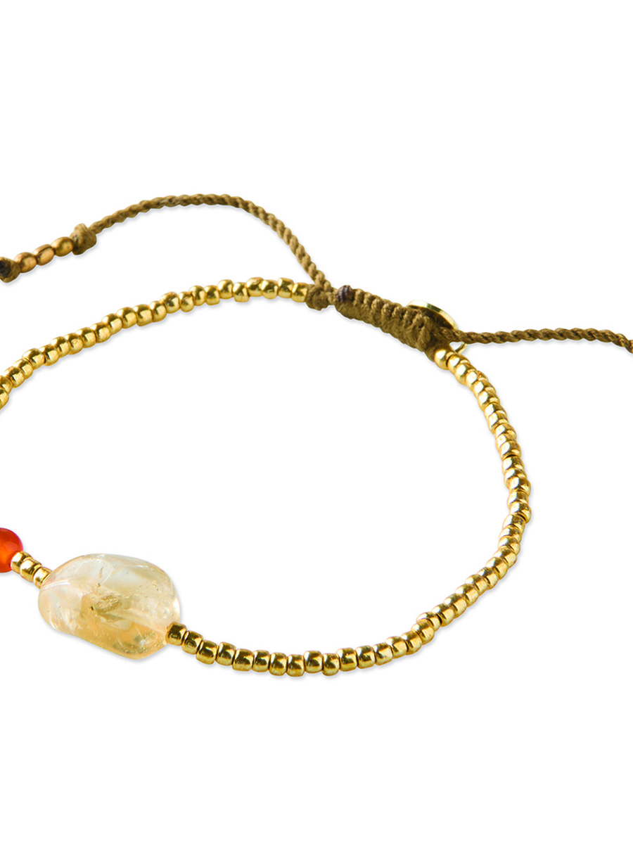 Bracelet van het merk A Beautiful Story in het Oranje