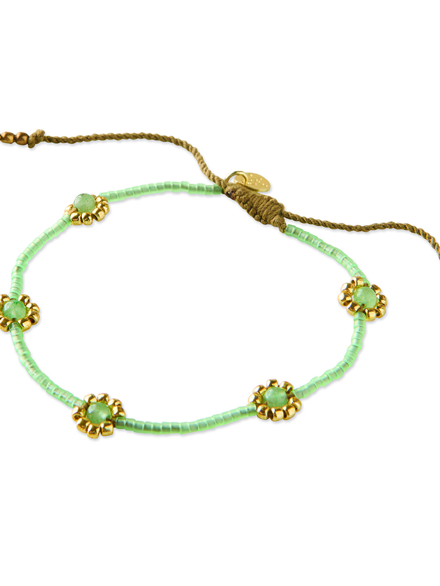 Bracelet van het merk A Beautiful Story in het Groen