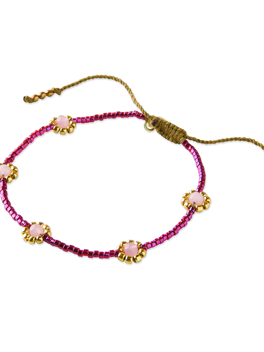 Bracelet van het merk A Beautiful Story in het Roze