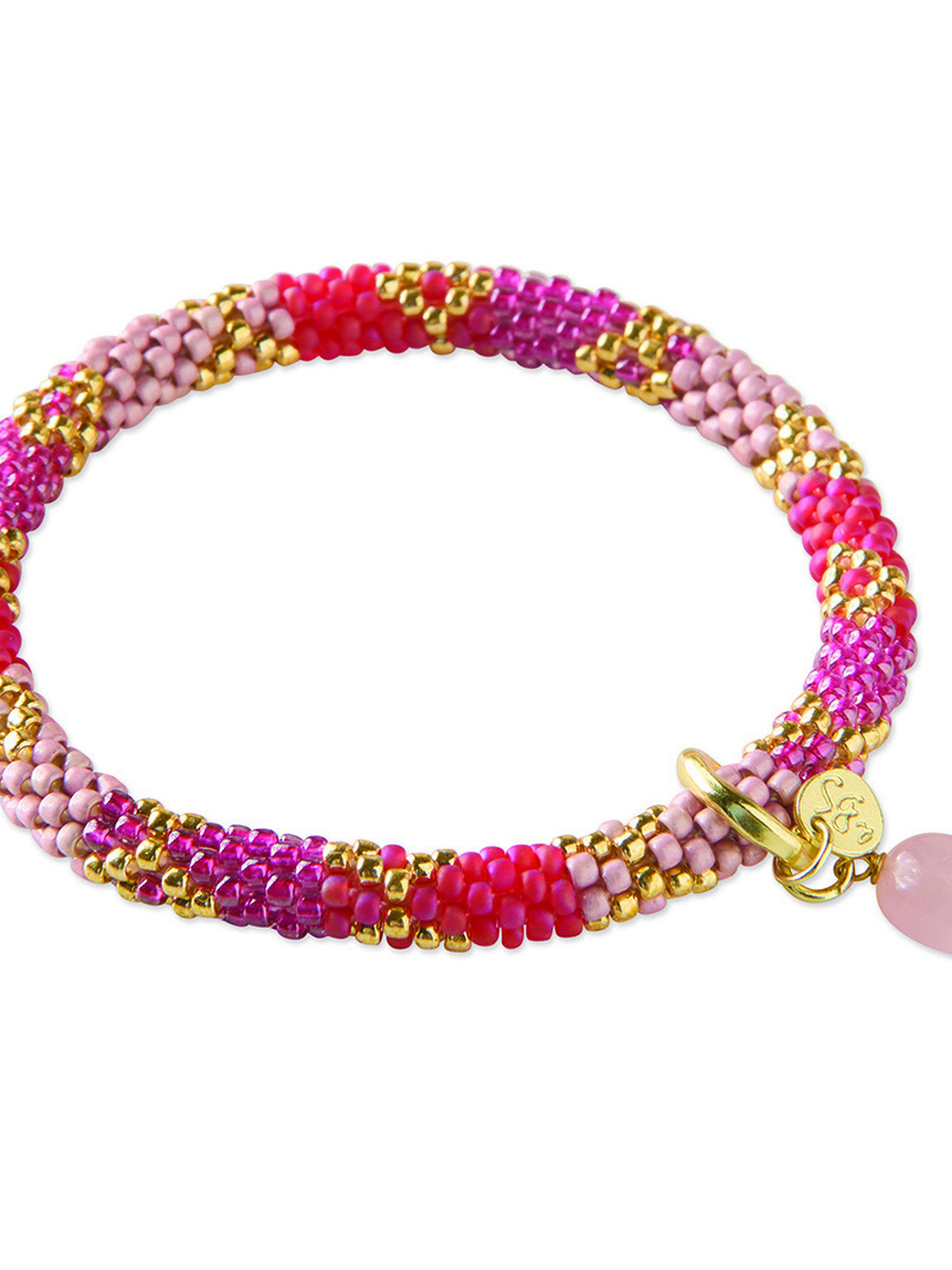 Bracelet van het merk A Beautiful Story in het Roze