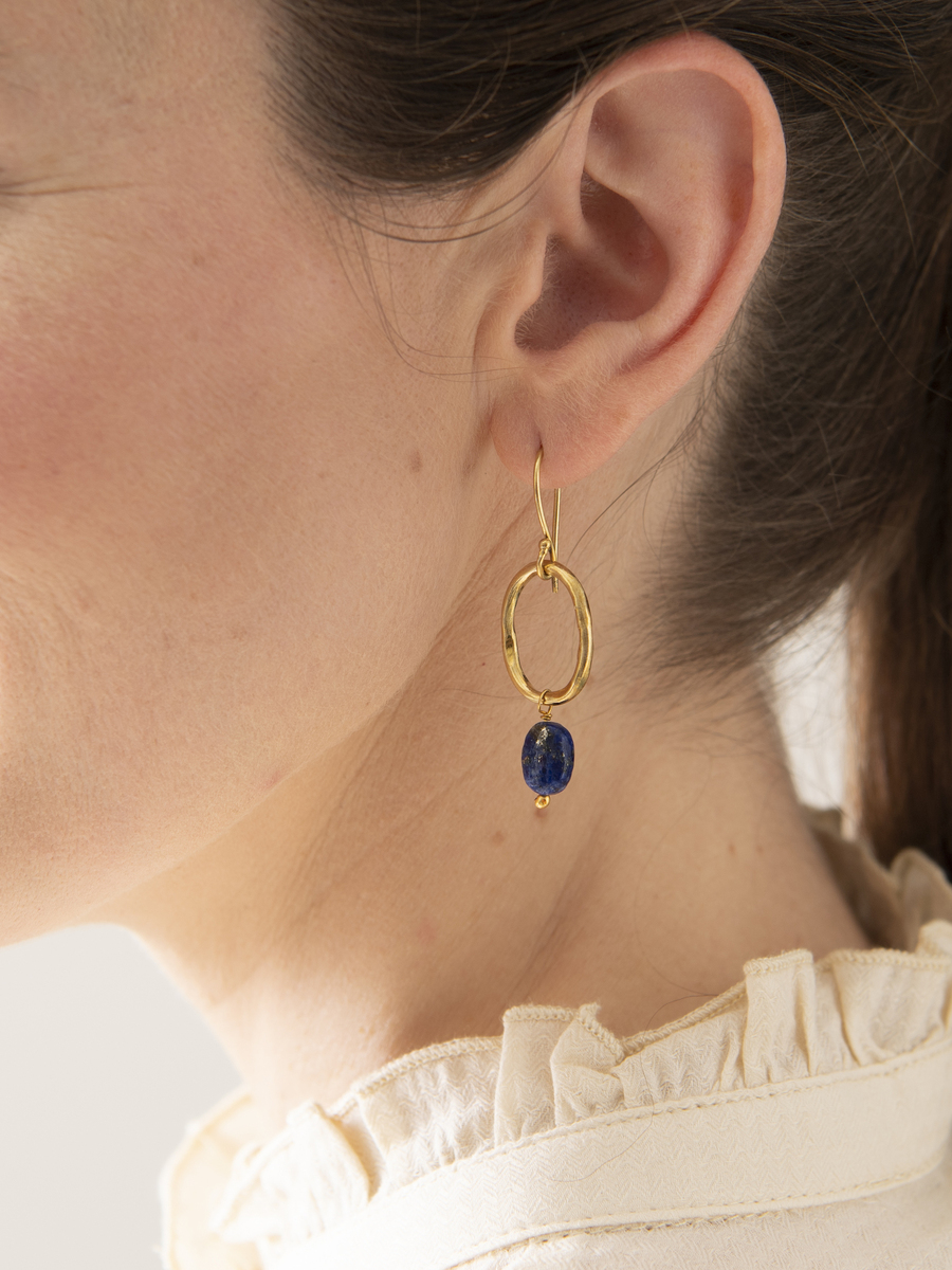 Oorringen van het merk A Beautiful Story in het Blauw