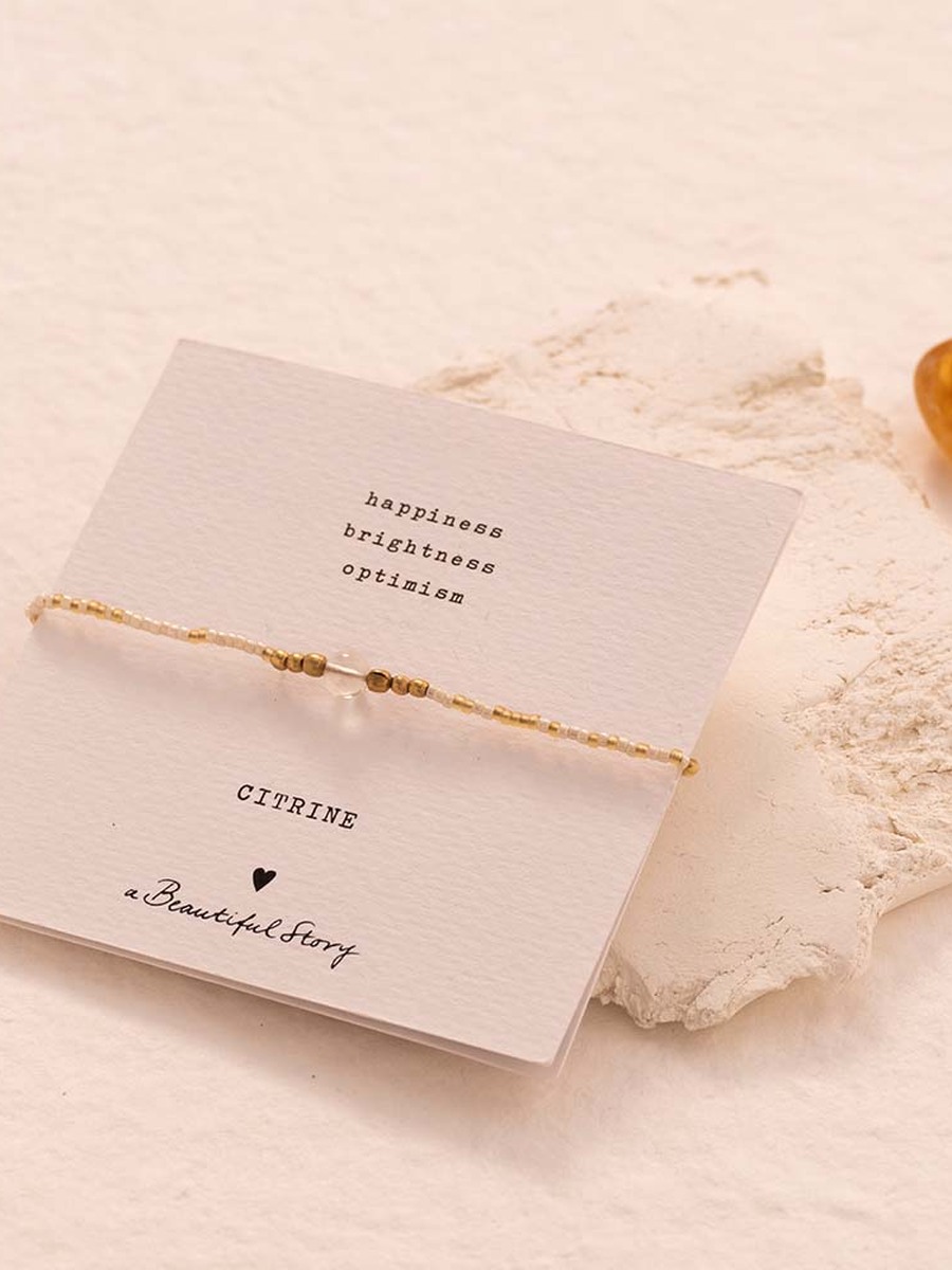 Bracelet van het merk A Beautiful Story in het Geel
