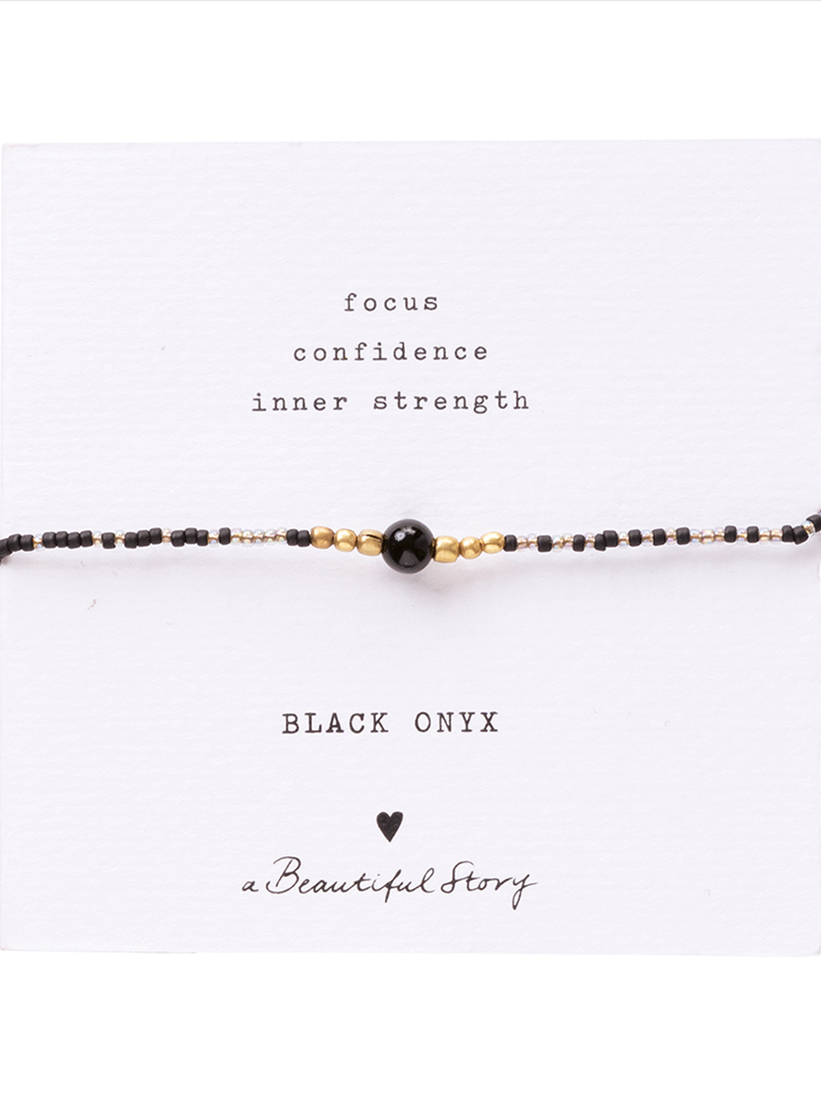Bracelet van het merk A Beautiful Story in het Zwart