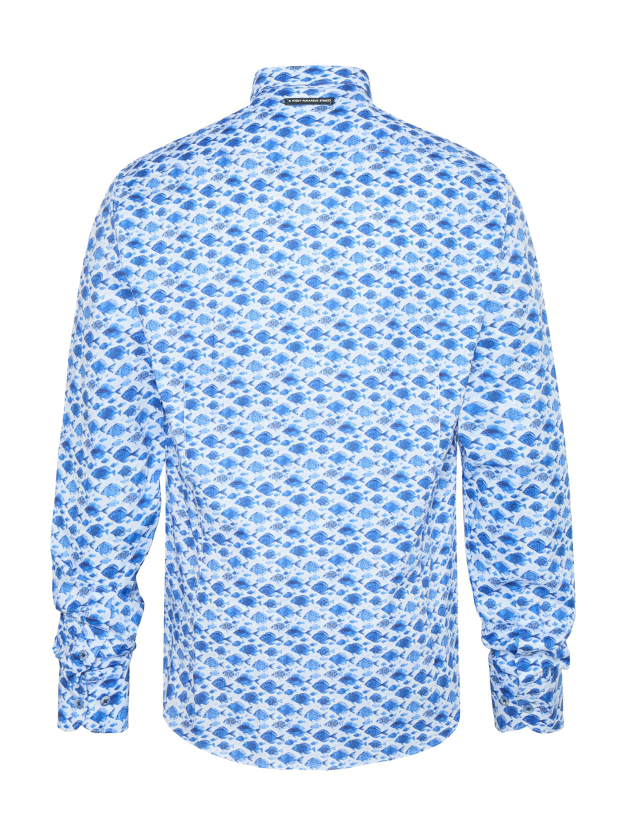 Hemd van het merk A Fish Named Fred in het Blauw