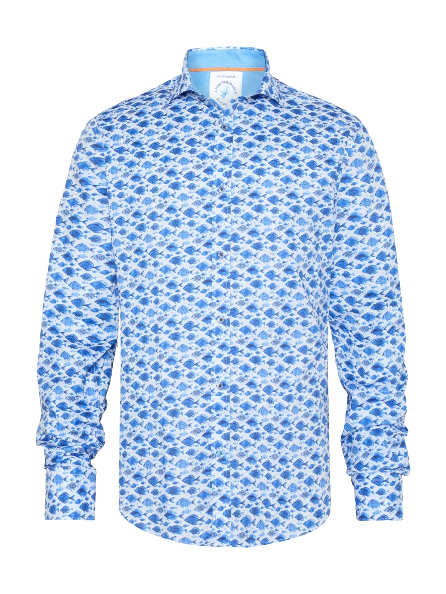 Hemd van het merk A Fish Named Fred in het Blauw