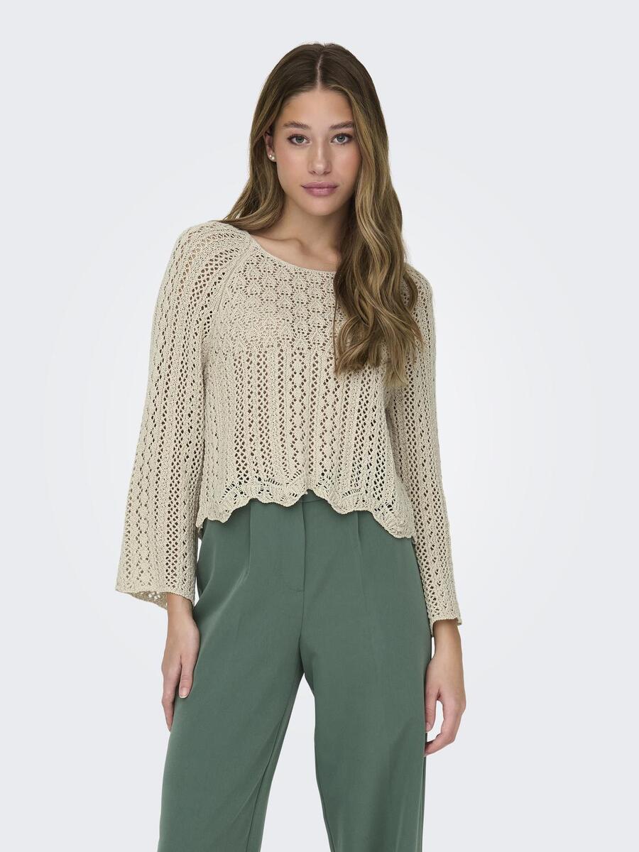Pull van het merk Only in het Beige