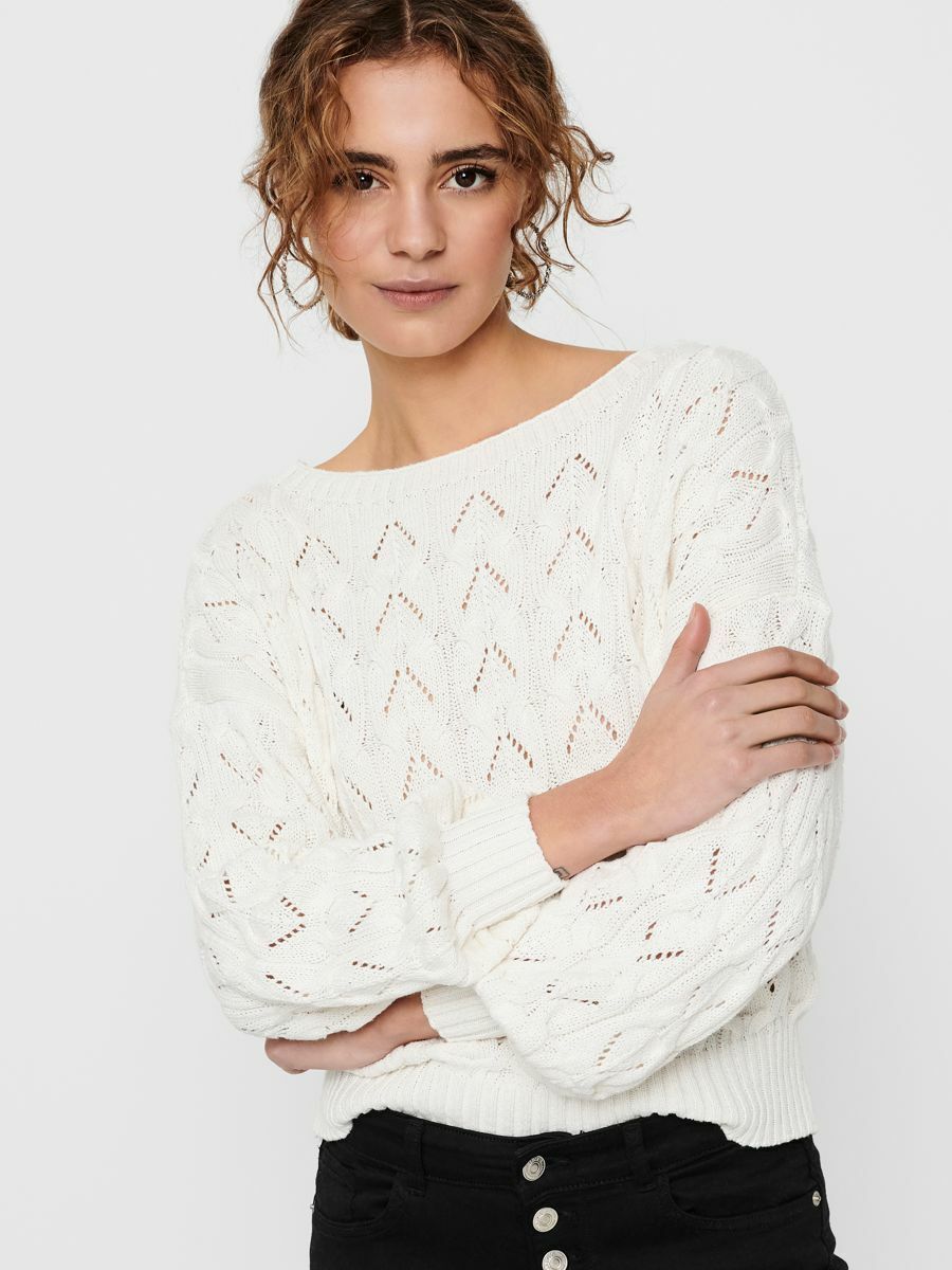 Pull van het merk Only in het Ecru