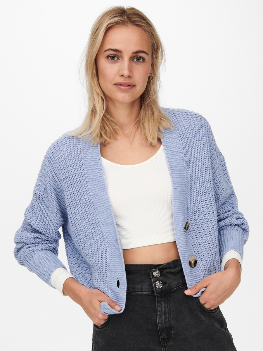 Cardigan van het merk Only in het Blauw