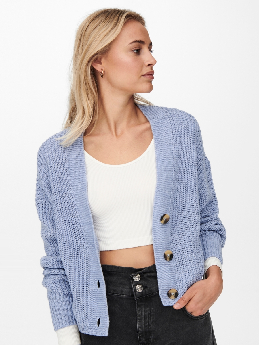 Cardigan van het merk Only in het Blauw
