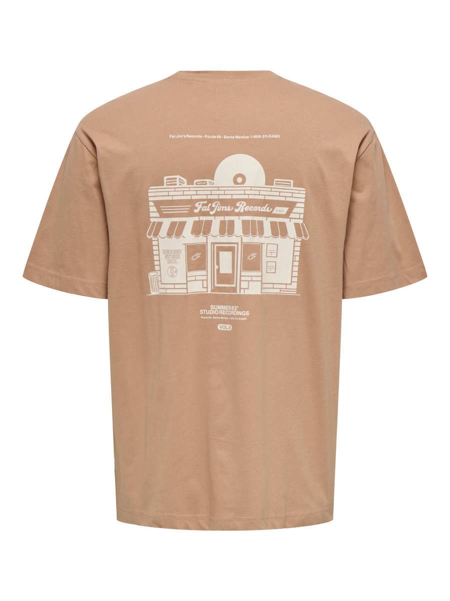 T-shirt van het merk Only & Sons in het Oranje