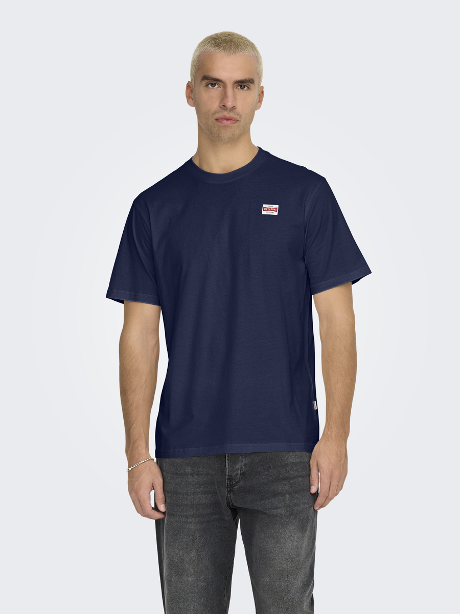 T-shirt van het merk Only & Sons in het Marine