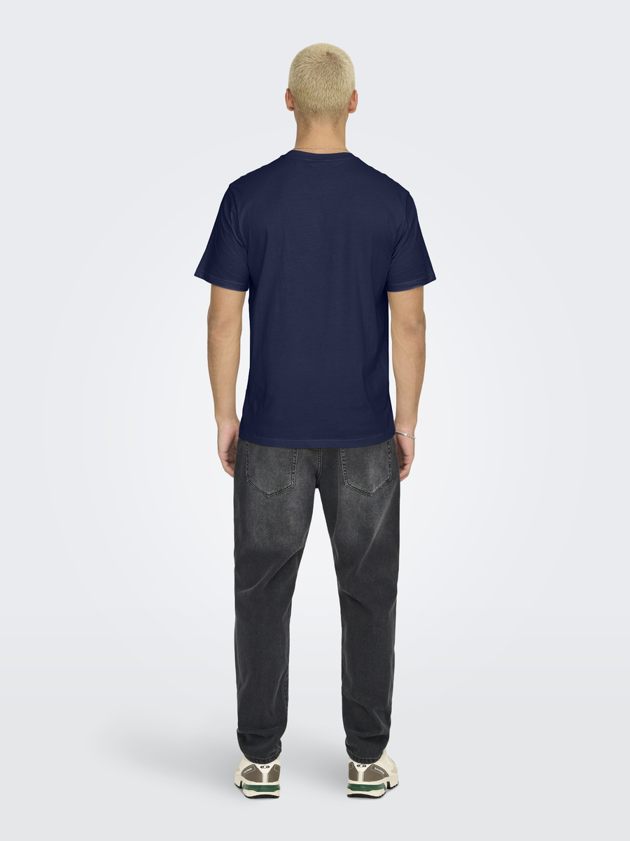T-shirt van het merk Only & Sons in het Marine